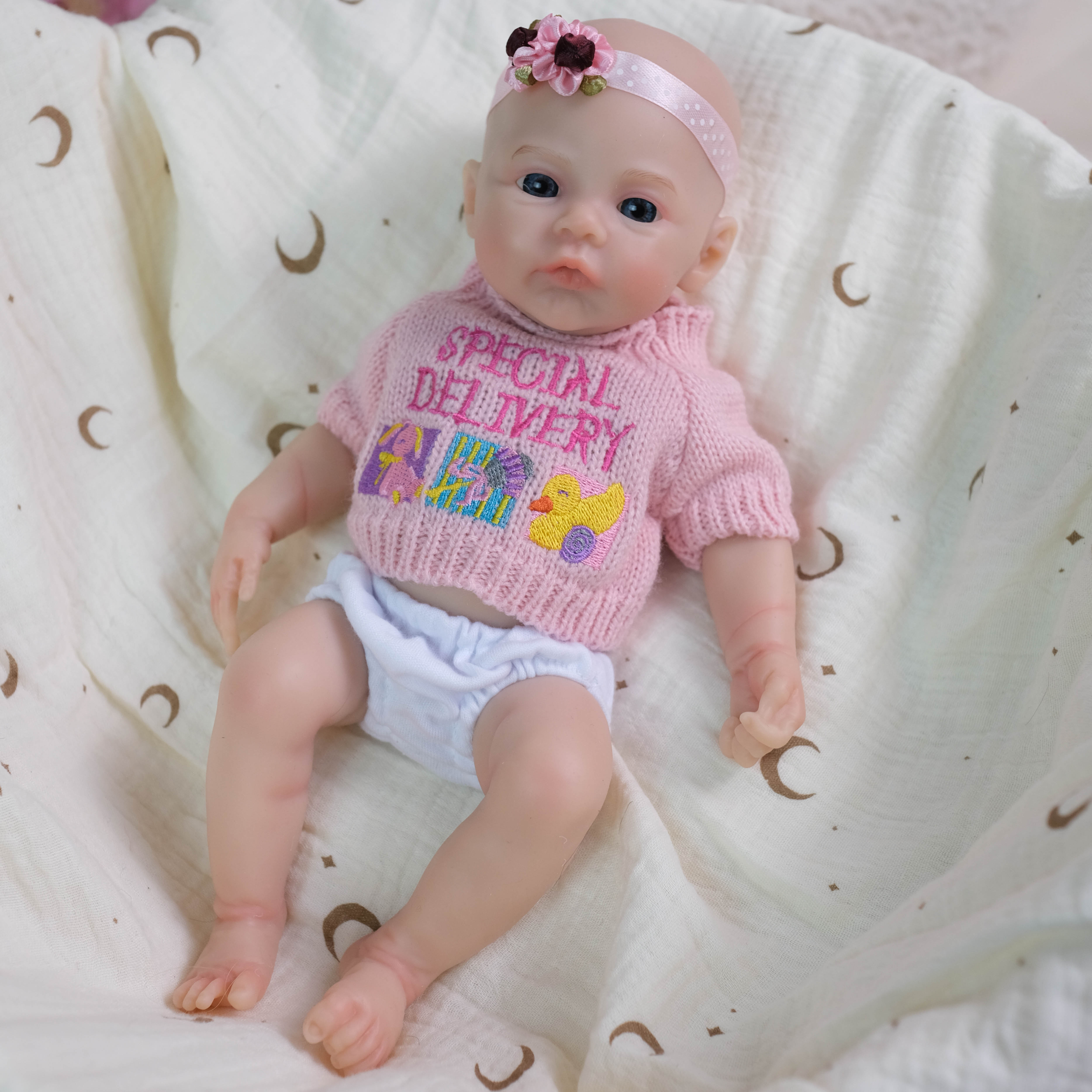 Bambola Reborn Amparo in Silicone Pieno – 30 cm, con Suono detail image 5