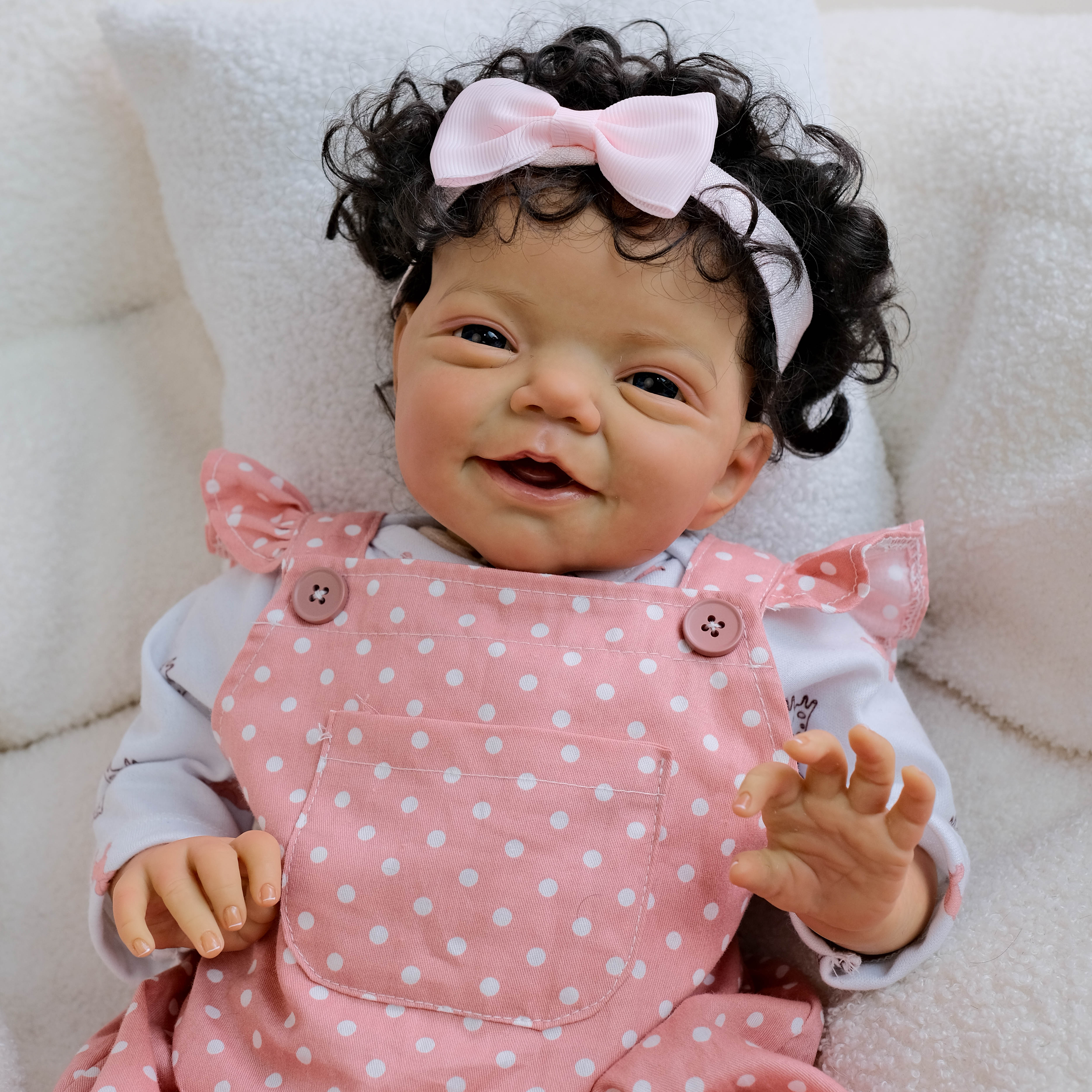 Lalka Reborn Winylowa Javier – 50 cm detail image 9
