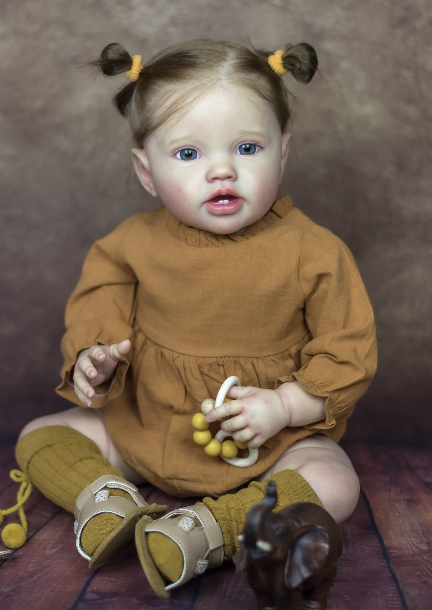 Lalka Reborn Winylowa Casilda – 60 cm, z Dźwiękiem