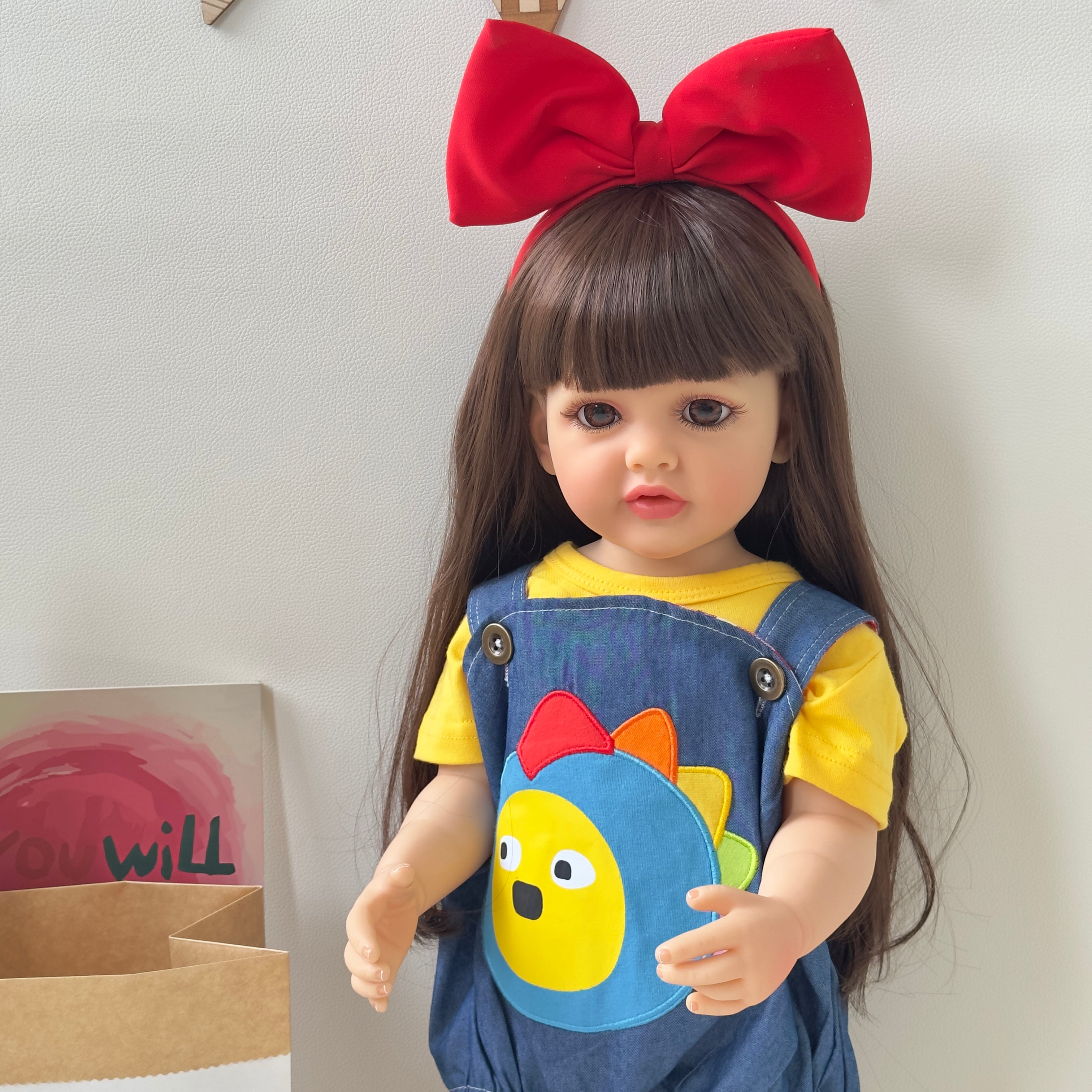 Bambola Reborn di Silicone Completa Dalia – 55 cm, con Suono