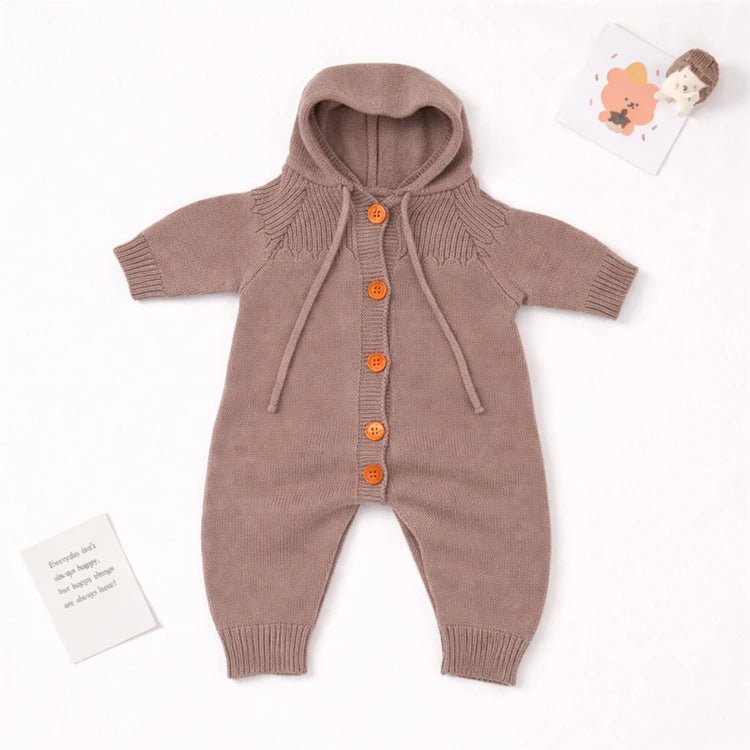 Pelele con capucha de lana para bebé reborn