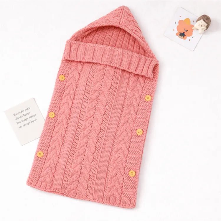 Arrullo con capucha de punto para bebé reborn detail image 1