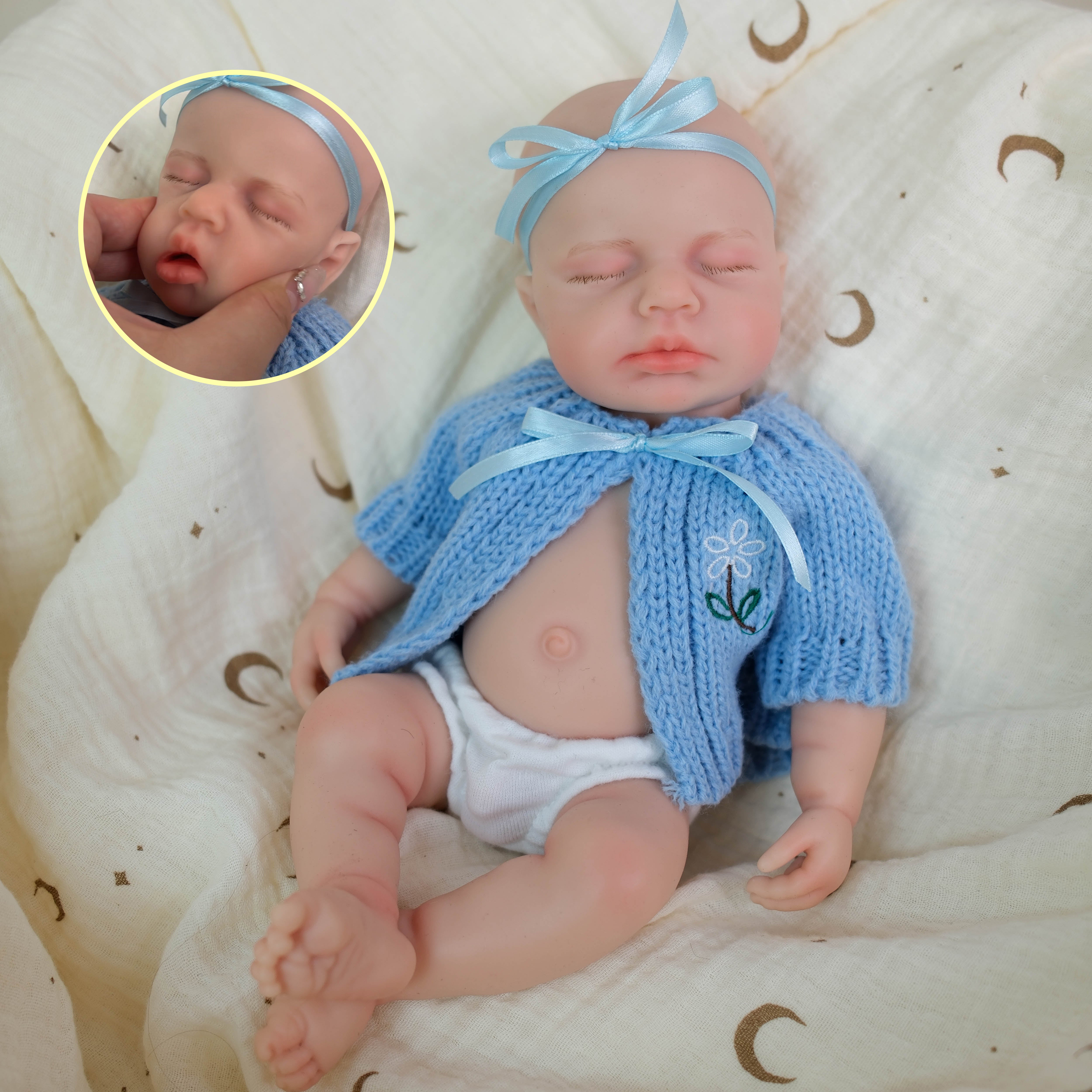 Bambola Reborn in Silicone Armando – 30 cm detail image 6