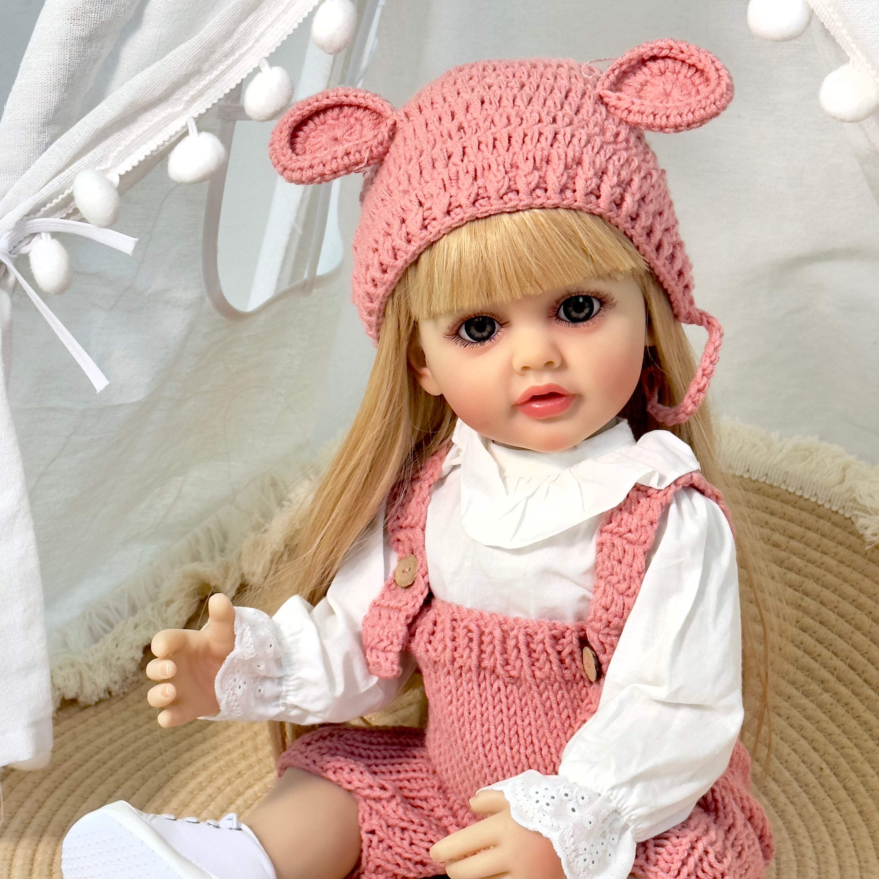Bambola Reborn in Silicone Completa Rosario – 55 cm, con Suono detail image 4