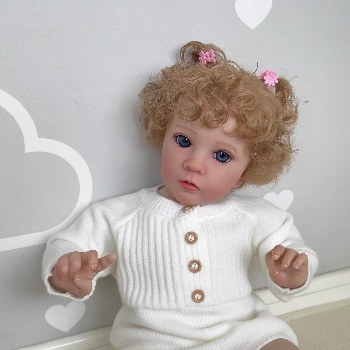 Lalka Reborn Winylowa Isolina – 60 cm, z Dźwiękiem detail image 1