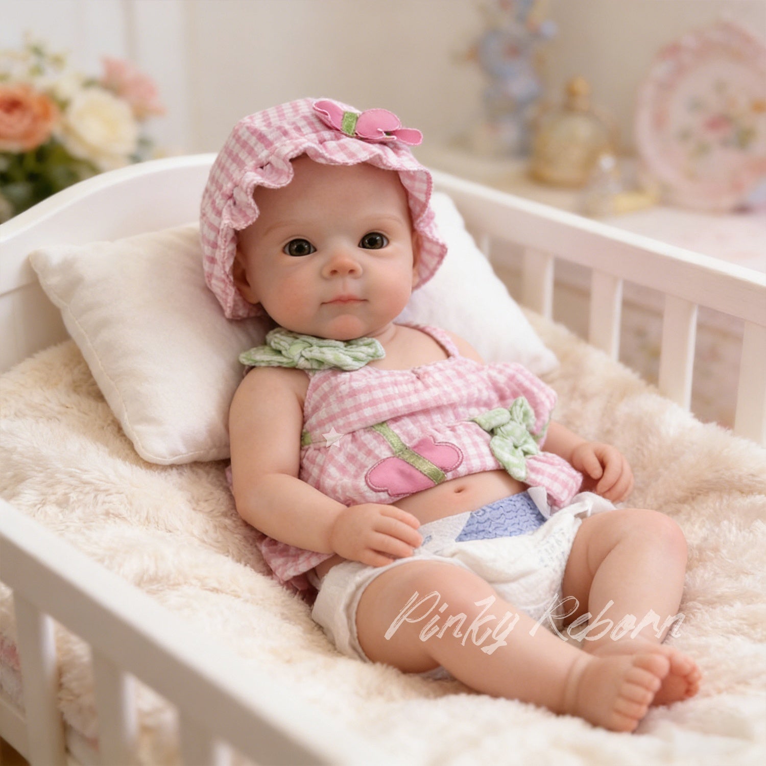 Bambola Reborn Carina 30 cm in Silicone detail image 6