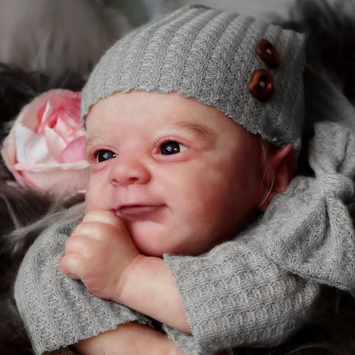 Lalka Reborn Winylowa Hodei – 45 cm, z Dźwiękiem