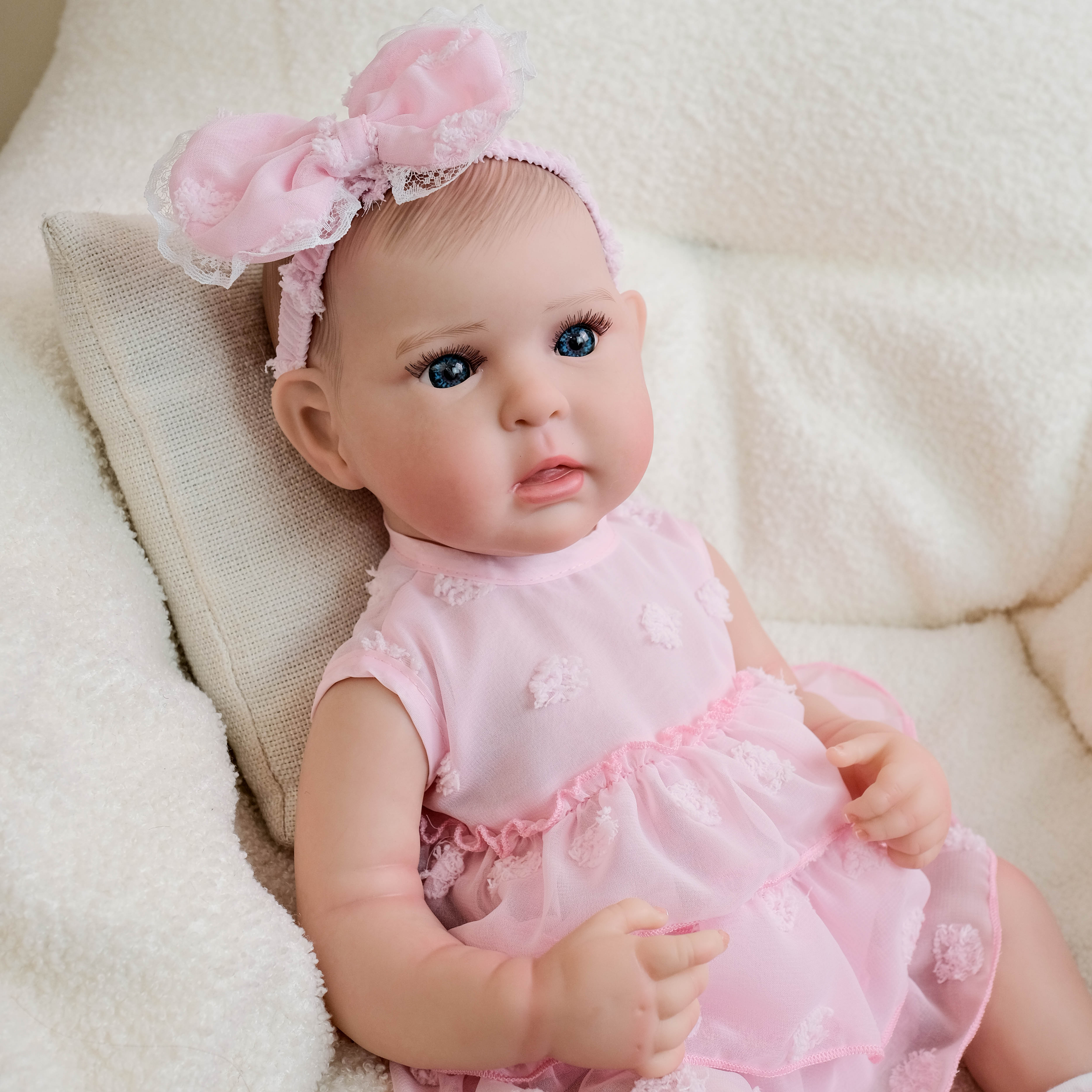 Lalka Reborn Winylowa Mayte – 48 cm, z Dźwiękiem detail image 6