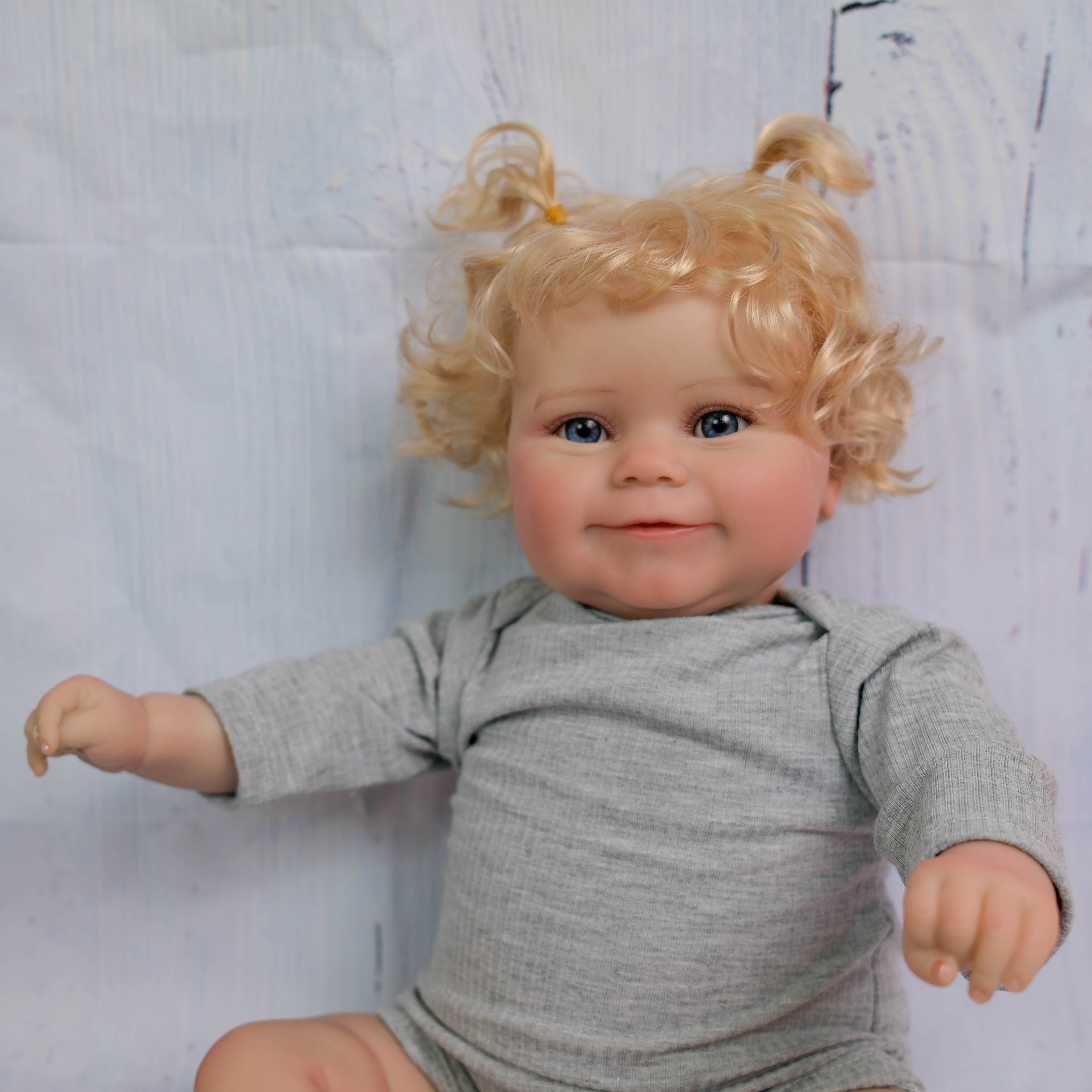 Bambola Reborn in Vinile Pedro – 50 cm, con Suono e Capelli Impiantati detail image 4