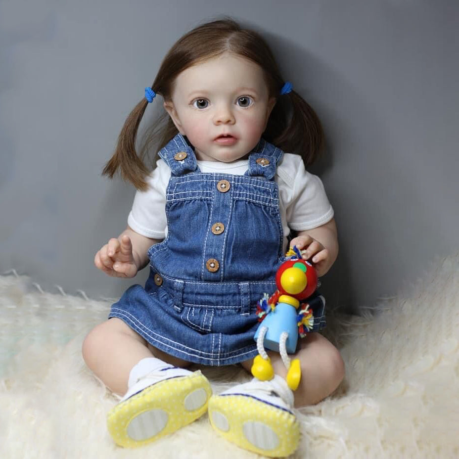 Lalka Reborn Silikonowa Deifilia – 60 cm, z Dźwiękiem
