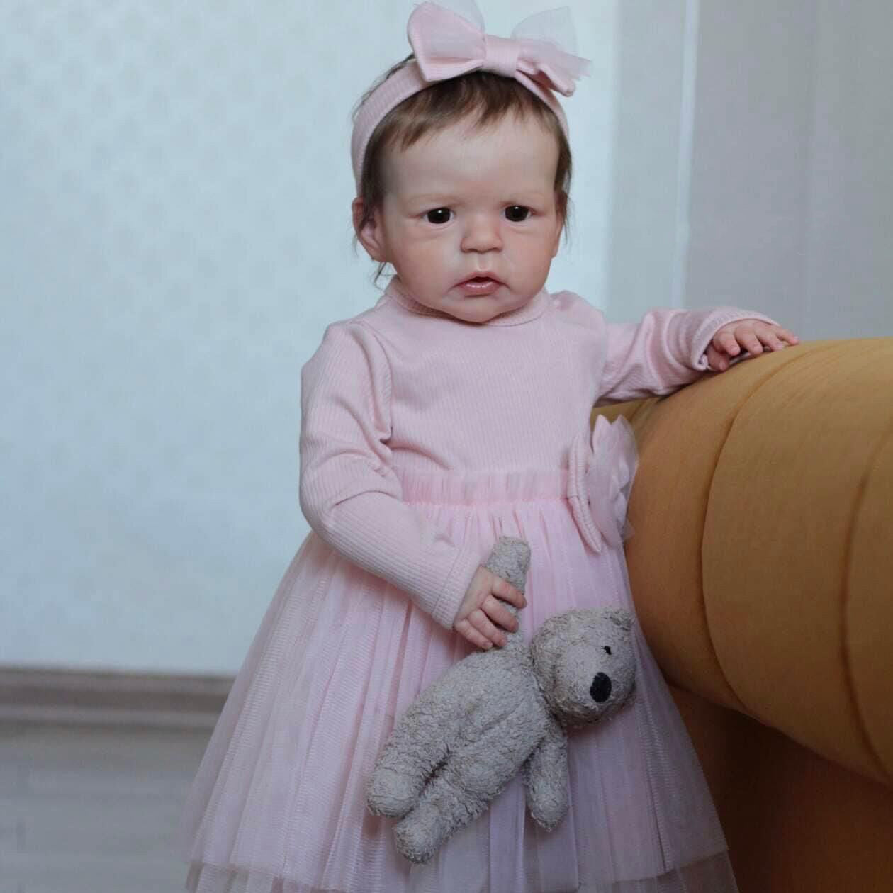 Lalka Reborn Winylowa Melania – 60 cm, z Dźwiękiem