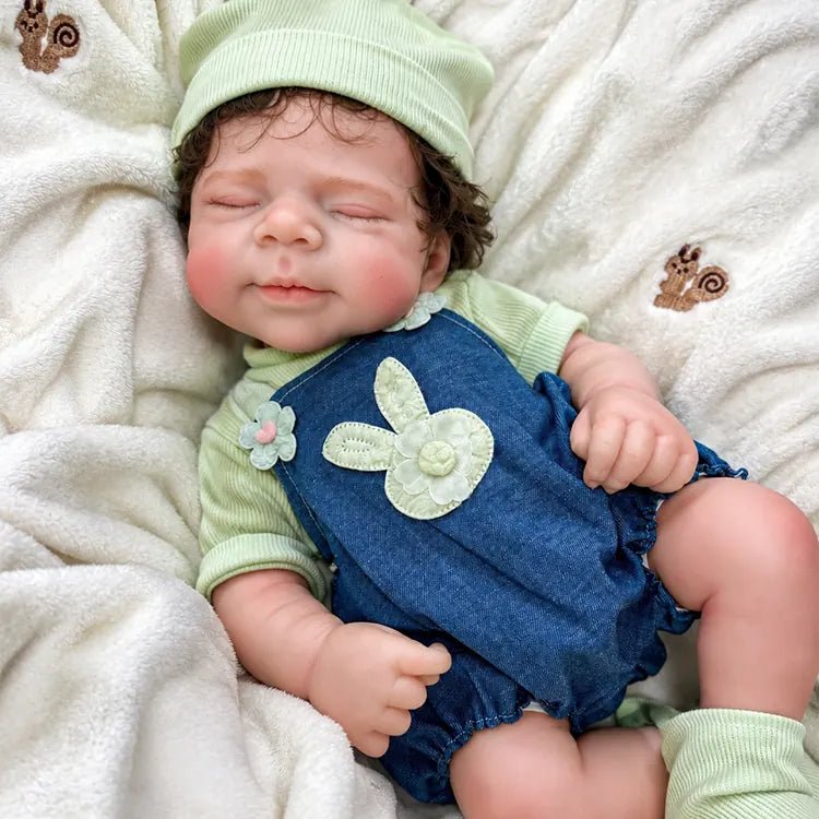 Bebé Reborn de Silicona Completa Mateo – 45 o 50 cm, Pelo Implantado