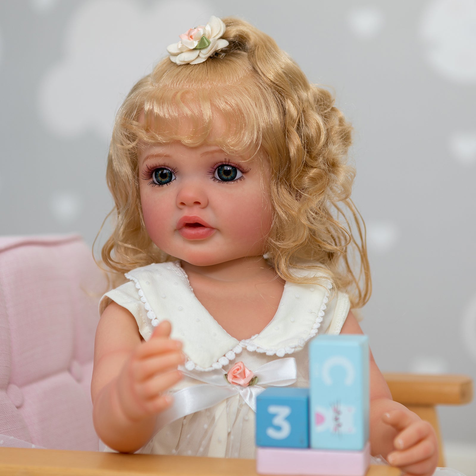Bebé Reborn de Silicona Estefanía – 55 cm, con Sonido
