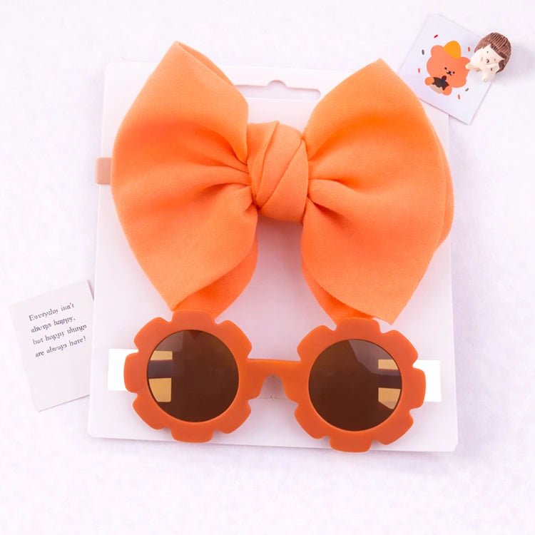Gafas de sol y diadema con lazo para bebé reborn detail image 1