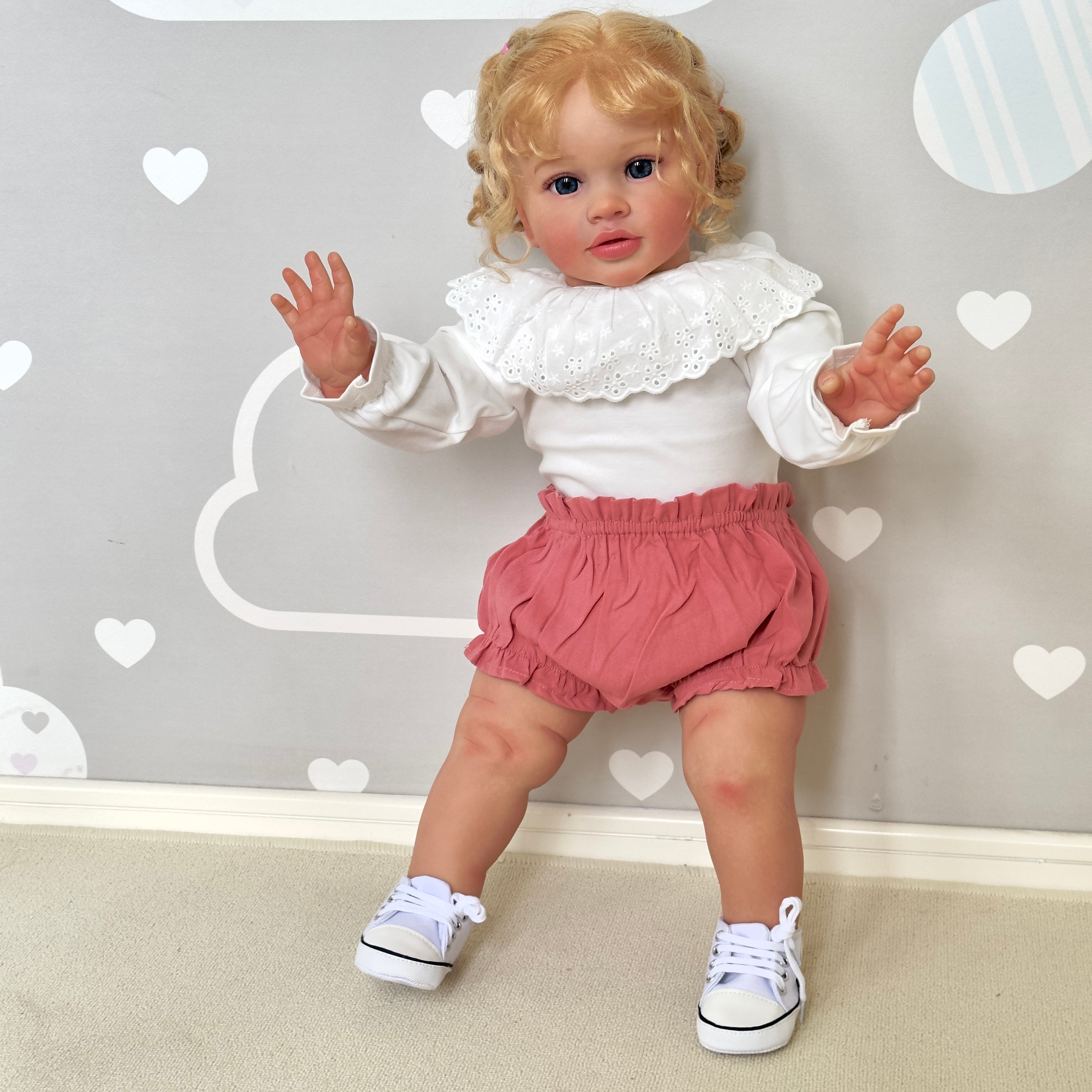 Bébé Reborn en Silicone Camelia – 65 cm, avec Son