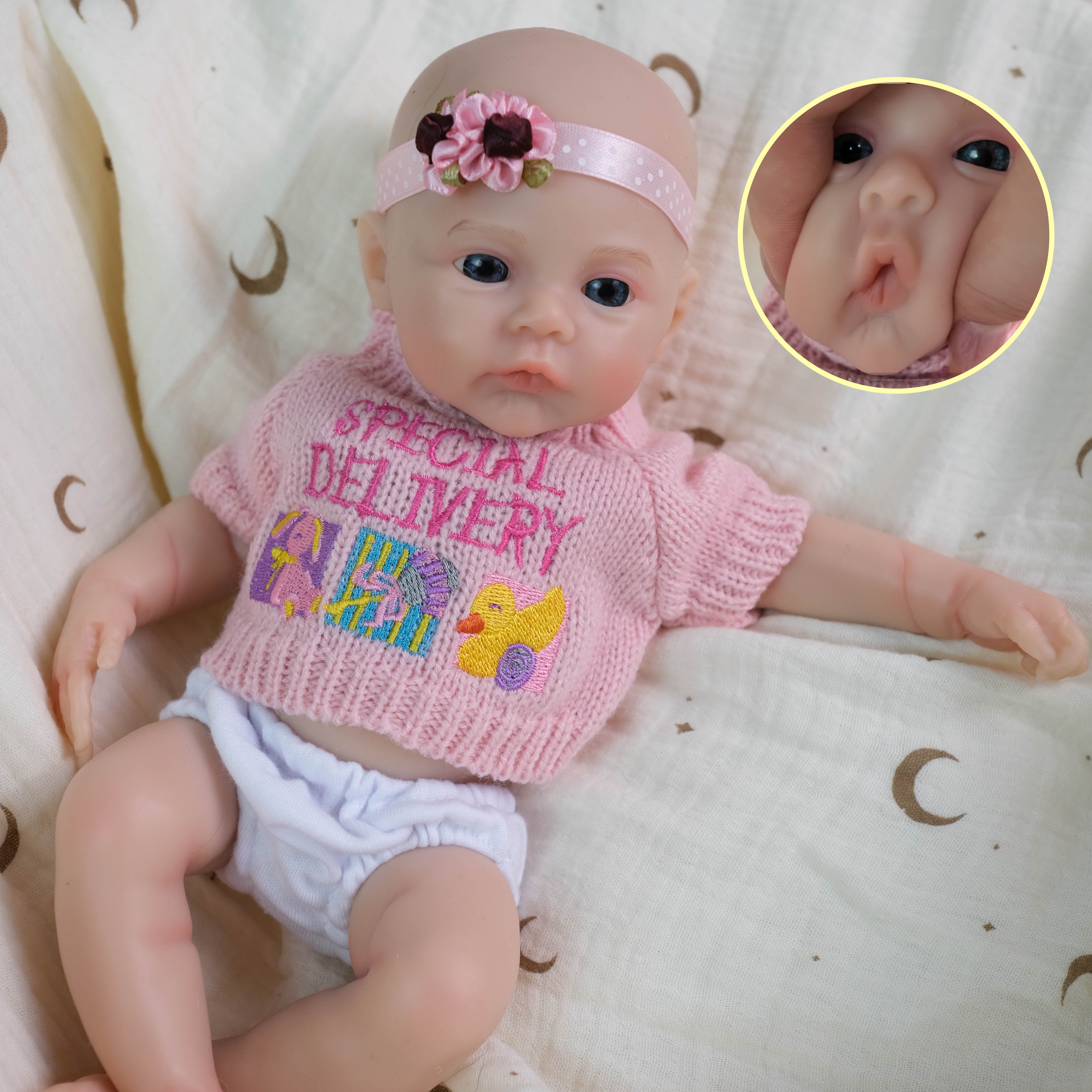 Bambola Reborn Amparo in Silicone Pieno – 30 cm, con Suono detail image 9