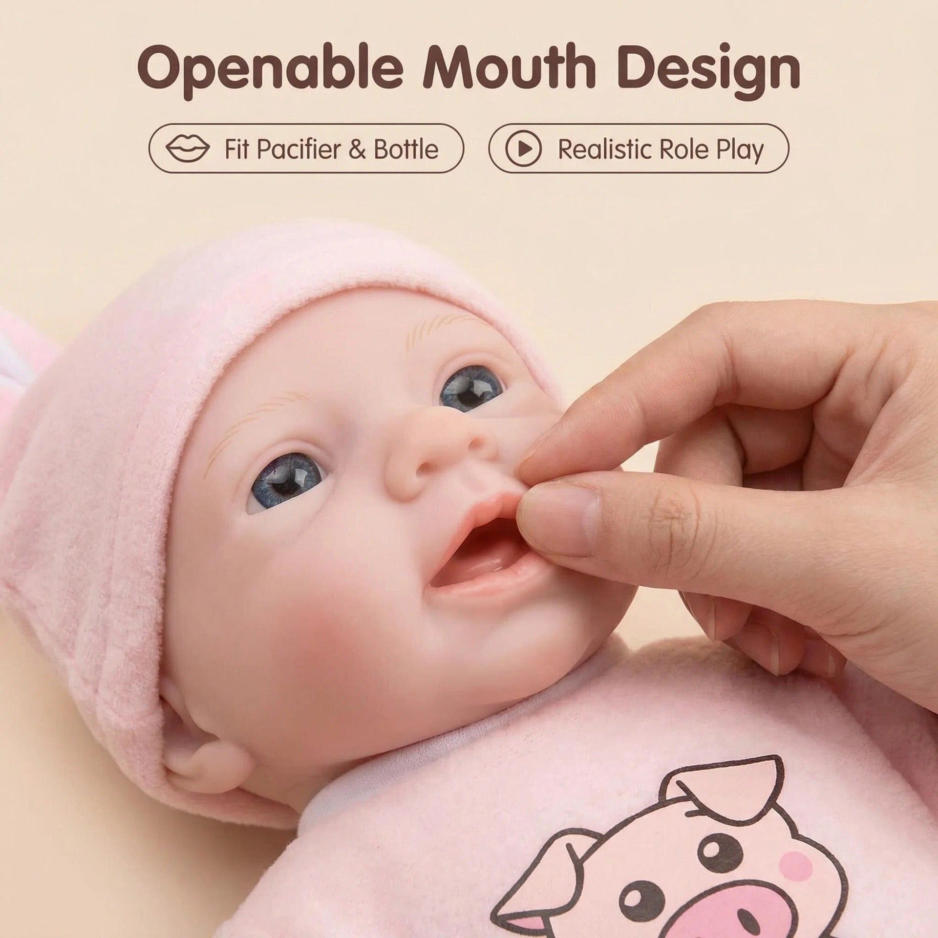 Bambola Reborn in Silicone Completa Esperanza – 30 cm detail image 12