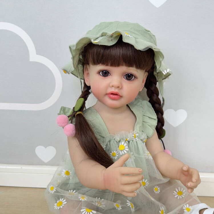 Bambola Reborn in Silicone Aldana – 55 cm, con Suono detail image 4