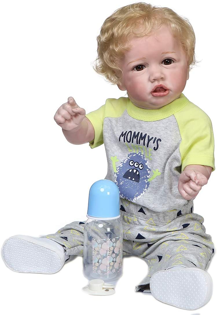Bambola Reborn Tomás 55 cm in Silicone con Suono