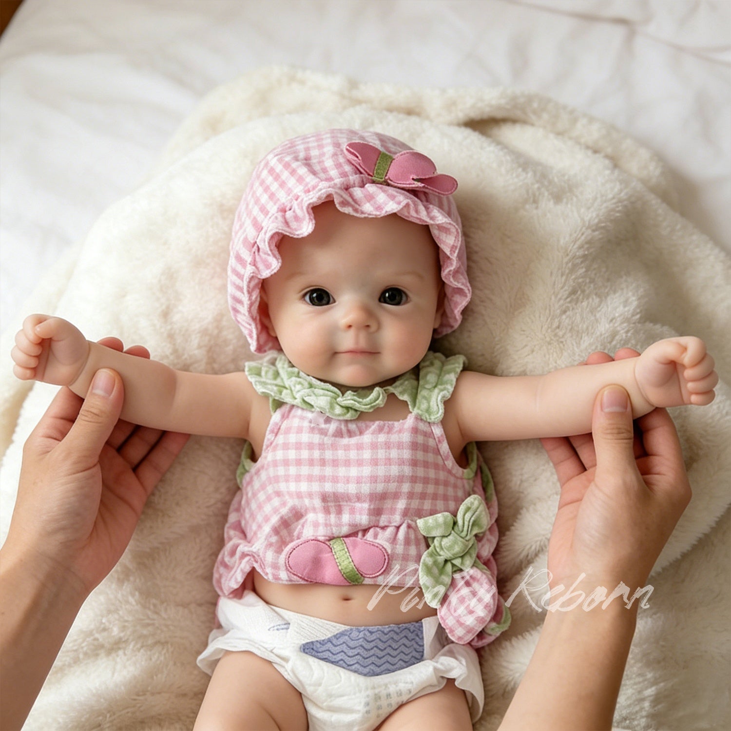 Bambola Reborn Carina 30 cm in Silicone detail image 8