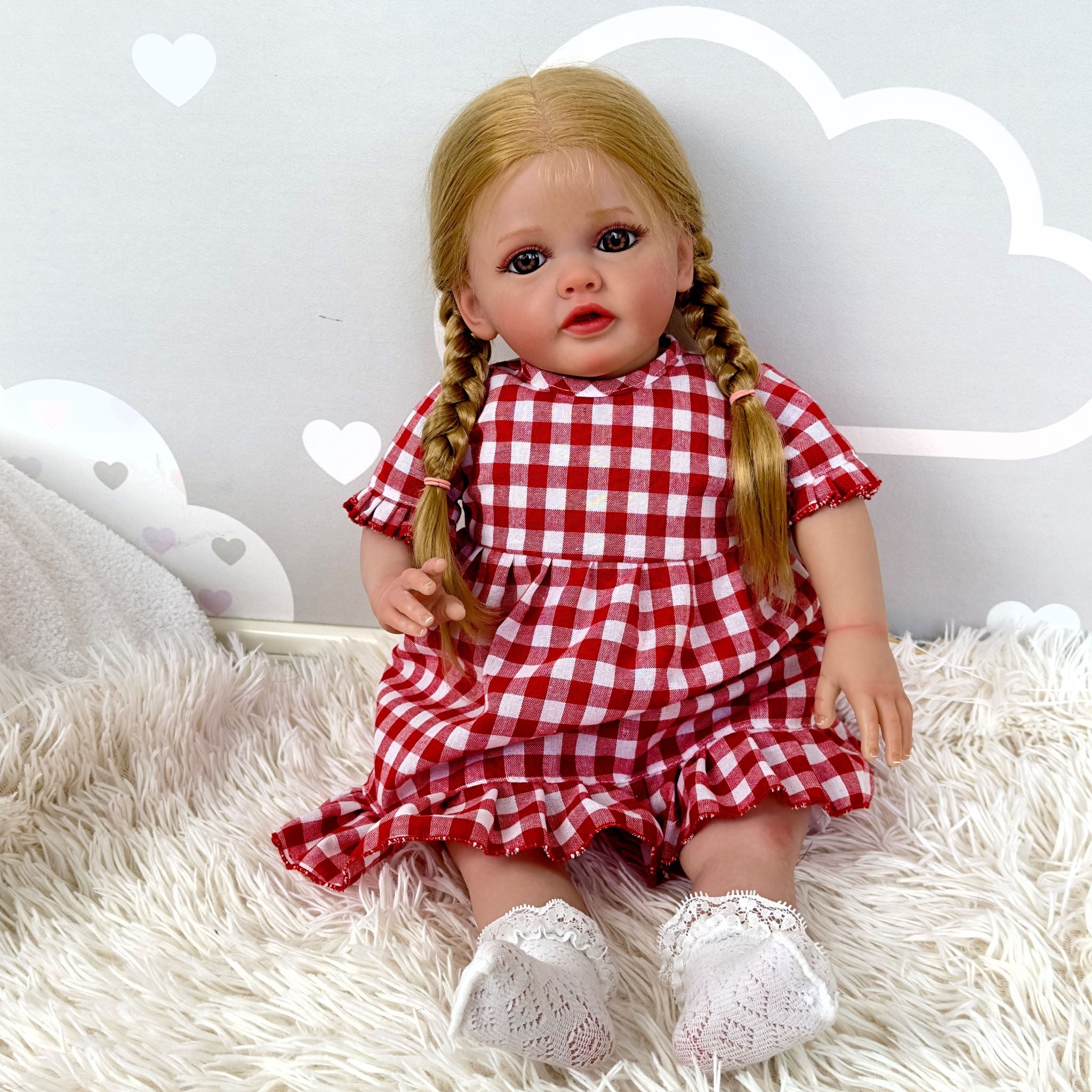 Lalka Reborn Silikonowa Barbara – 60 cm, z Dźwiękiem