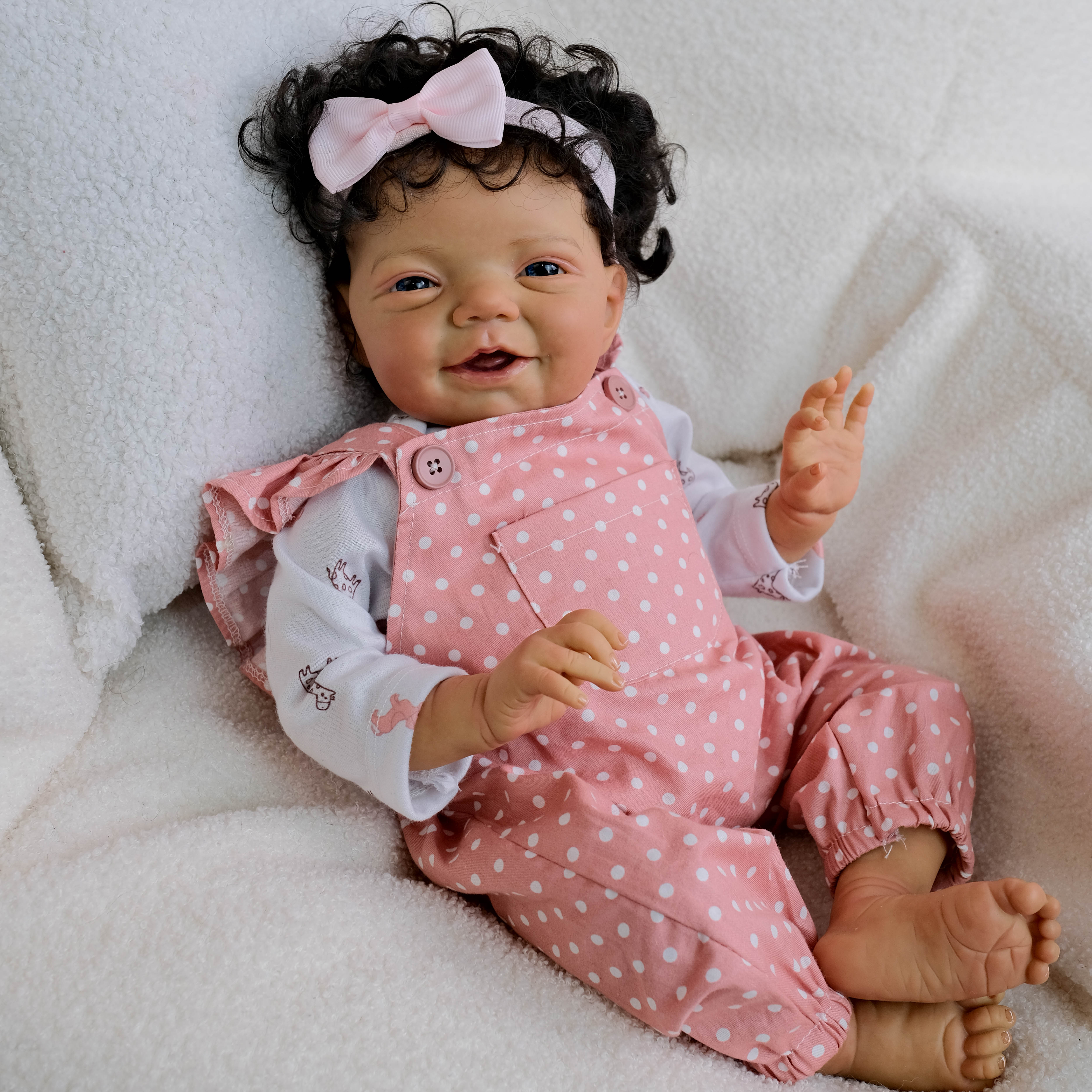 Lalka Reborn Winylowa Javier – 50 cm detail image 3