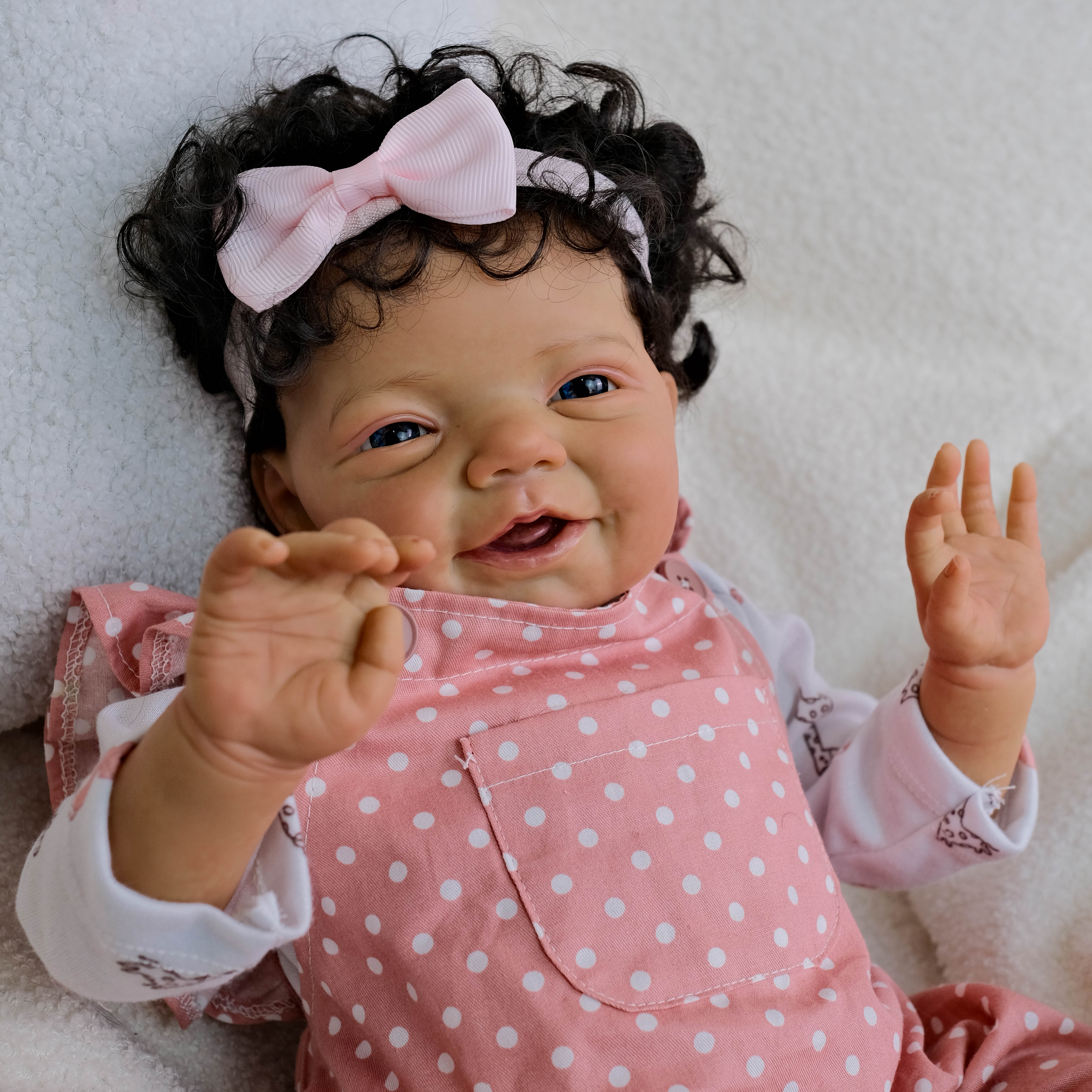 Lalka Reborn Winylowa Javier – 50 cm detail image 4