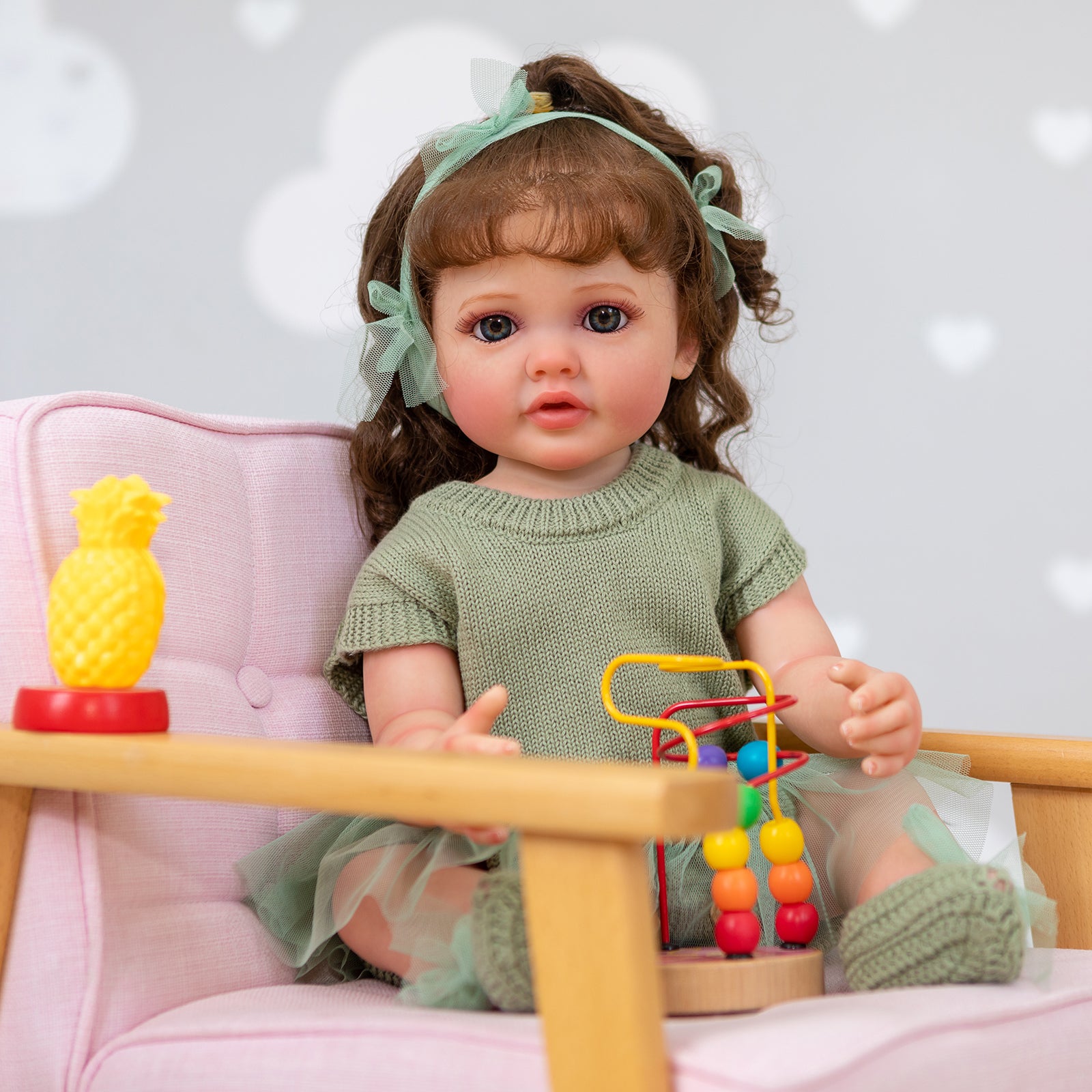 Bebé Reborn de Silicona Flavia – 55 cm, con Sonido detail image 5