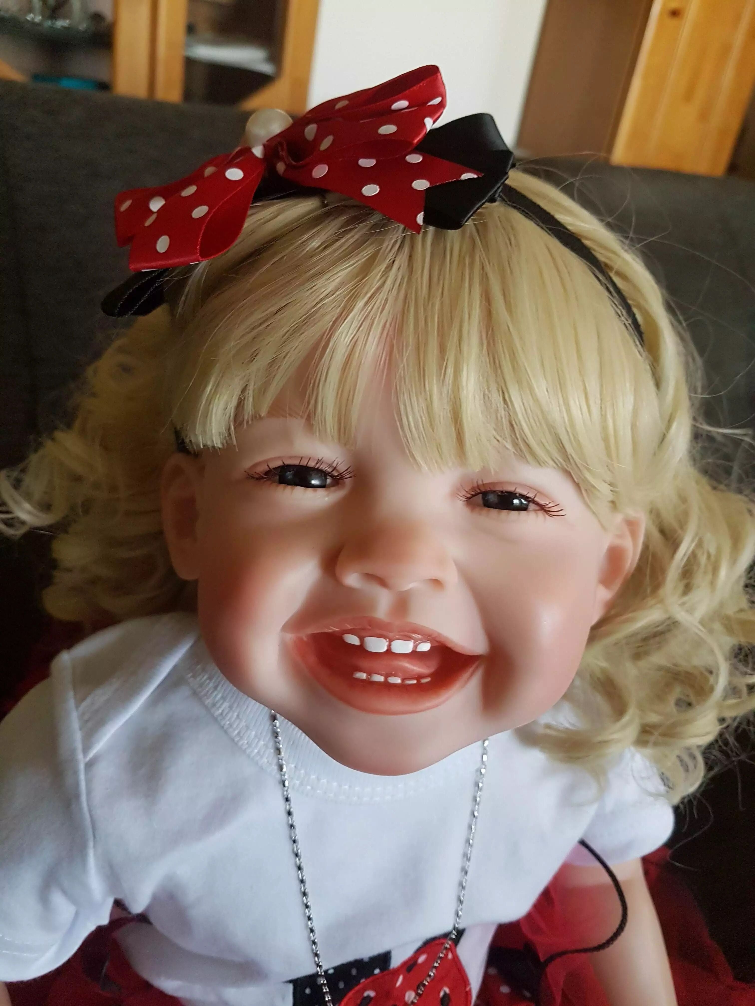 Lalka Reborn Silikonowa Marisa – 60 cm, z dźwiękiem