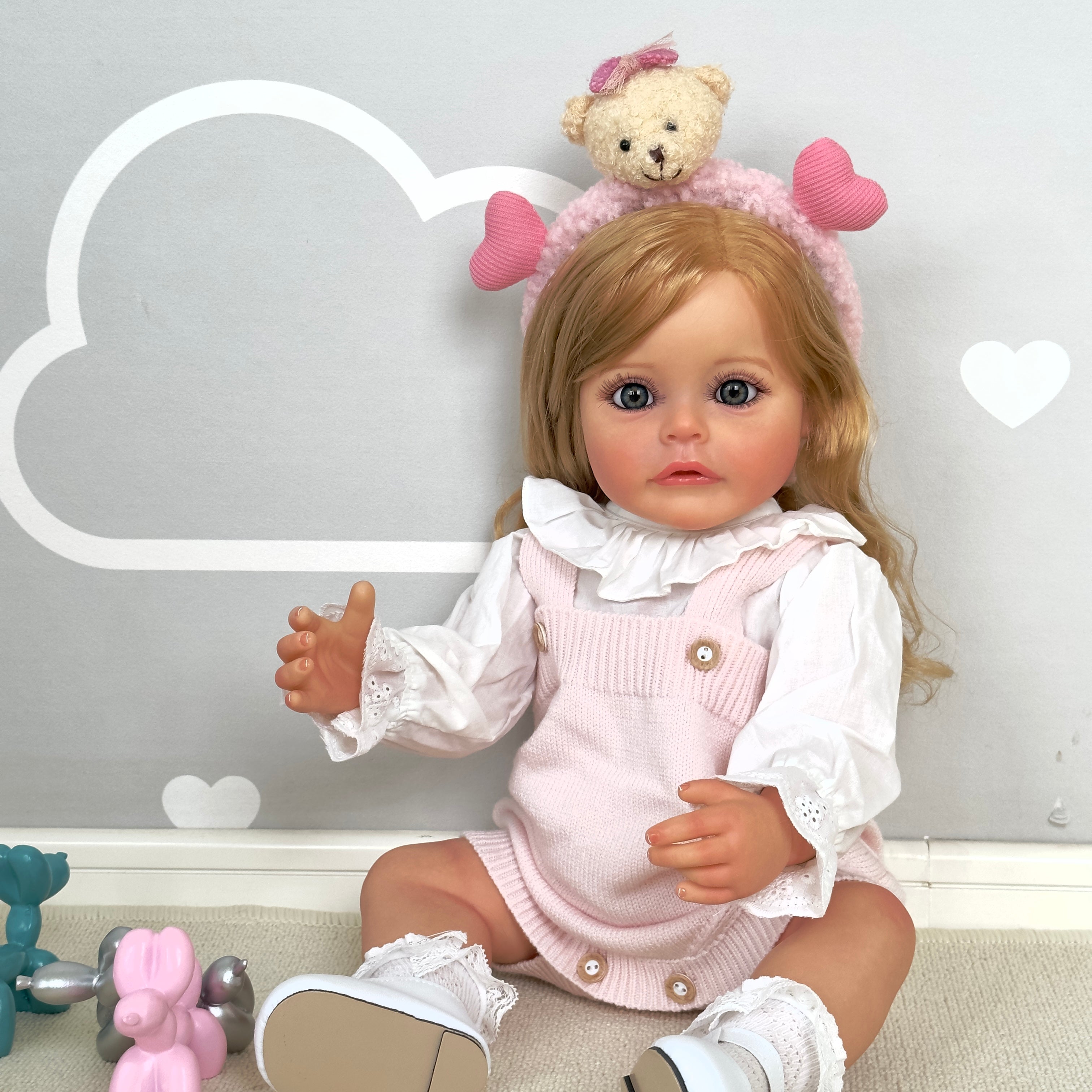 Bambola Reborn Samanta in Silicone Pieno – 55 cm, con Suono detail image 1